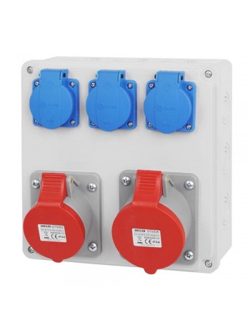 Construction distribution board 1 x 32 A / 1 x 16 A / 3 x 230 V