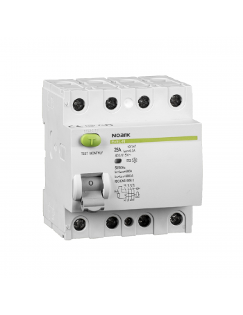 Residual current circuit breaker Ex9L-N 4P 25 A 300 mA type AC Noark