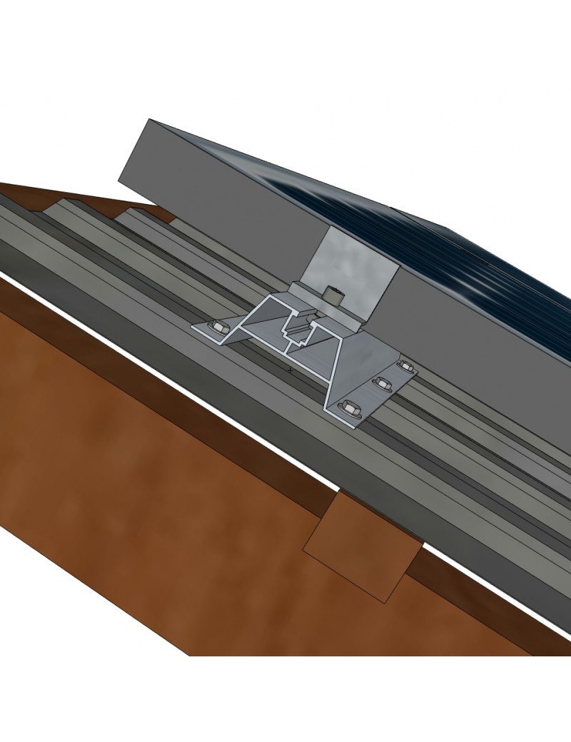Mostek trapezowy do konstrukcji fotowoltaicznej 420/40 mm montaż