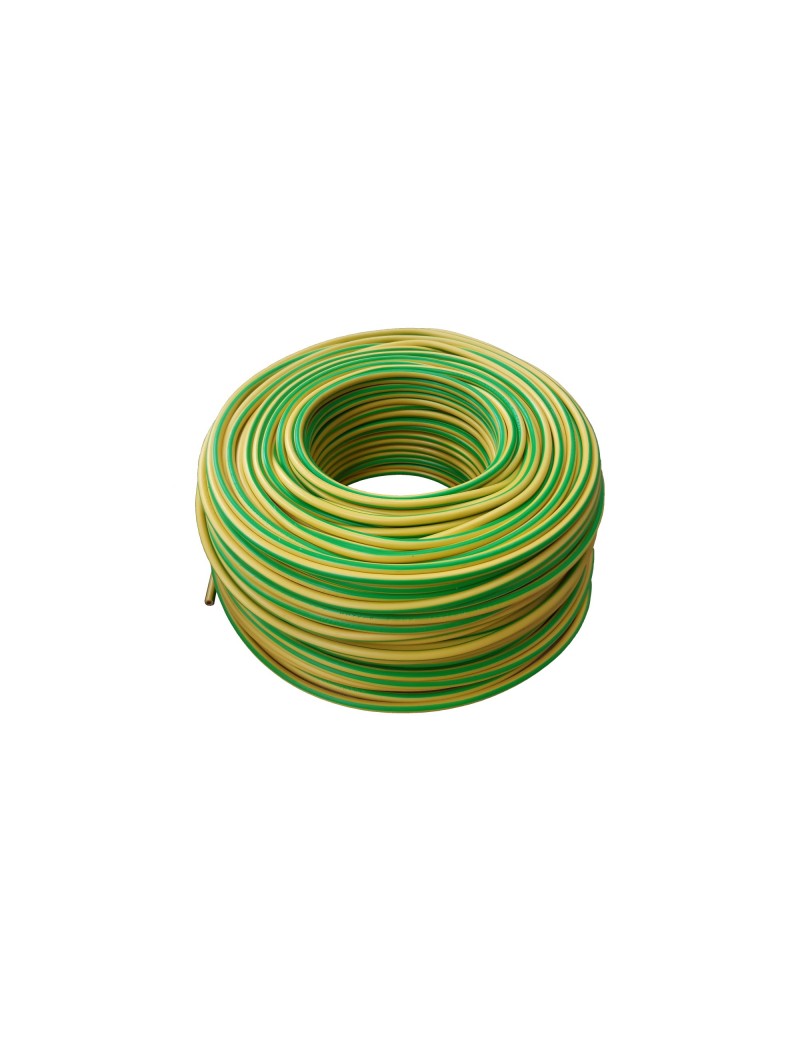 Filo giallo-verde 1x6 mm2 LgY - bobina da 100 m