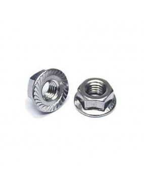 Stainless steel toothed nut...