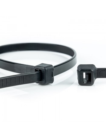 UV cable tie 300 x 3.6 mm black 100 pcs