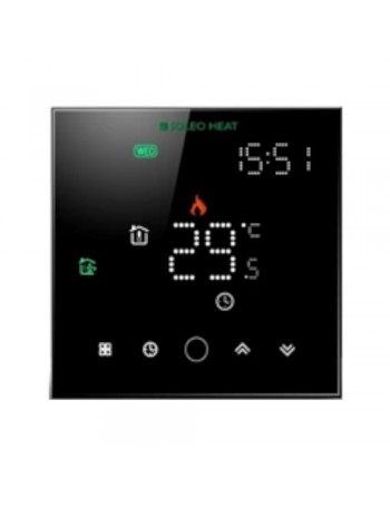 Black Thermostat + floor temperature sensor Soleo Heat
