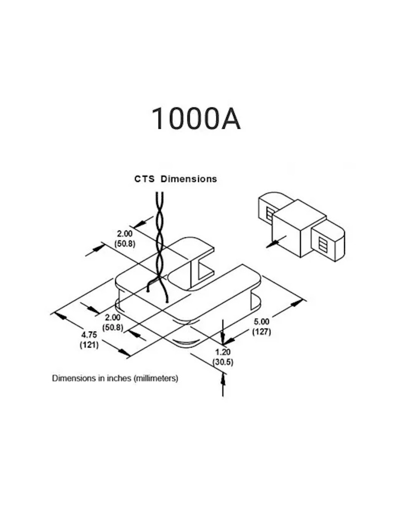 Stromwandler 1000A SECT-SPL-1000A-A SolarEdge