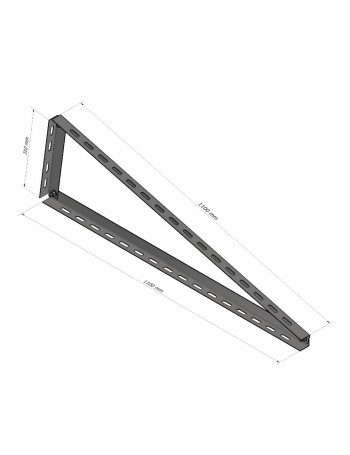 15 ° triangle, for horizontal installation Magnelis®