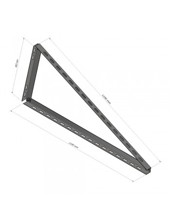 Dreiecksstütze 25 °, horizontale Montage Magnelis®