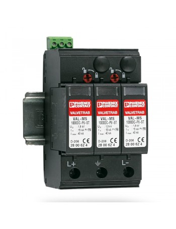 Surge arrester VAL-MS-T1/T2 1000DC PV/2 FM