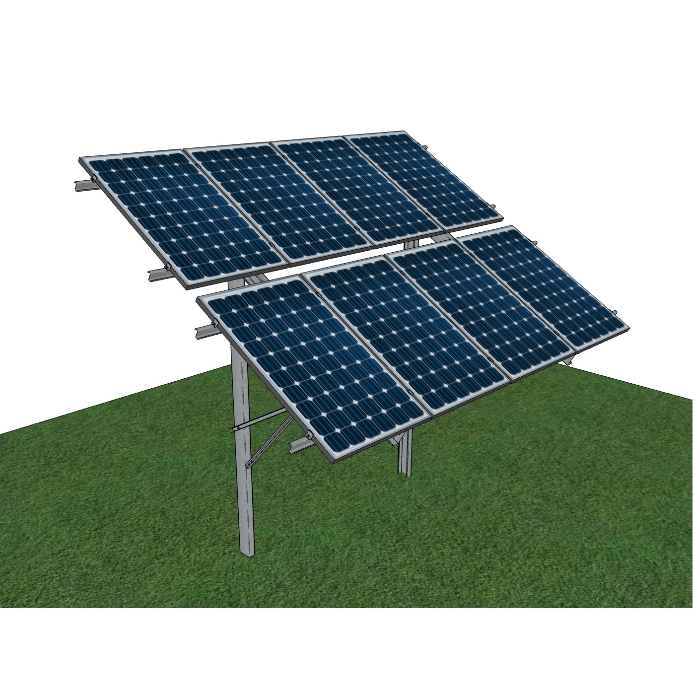 Konstrukcja gruntowa jednopodporowa 2x5 pion Energy 5