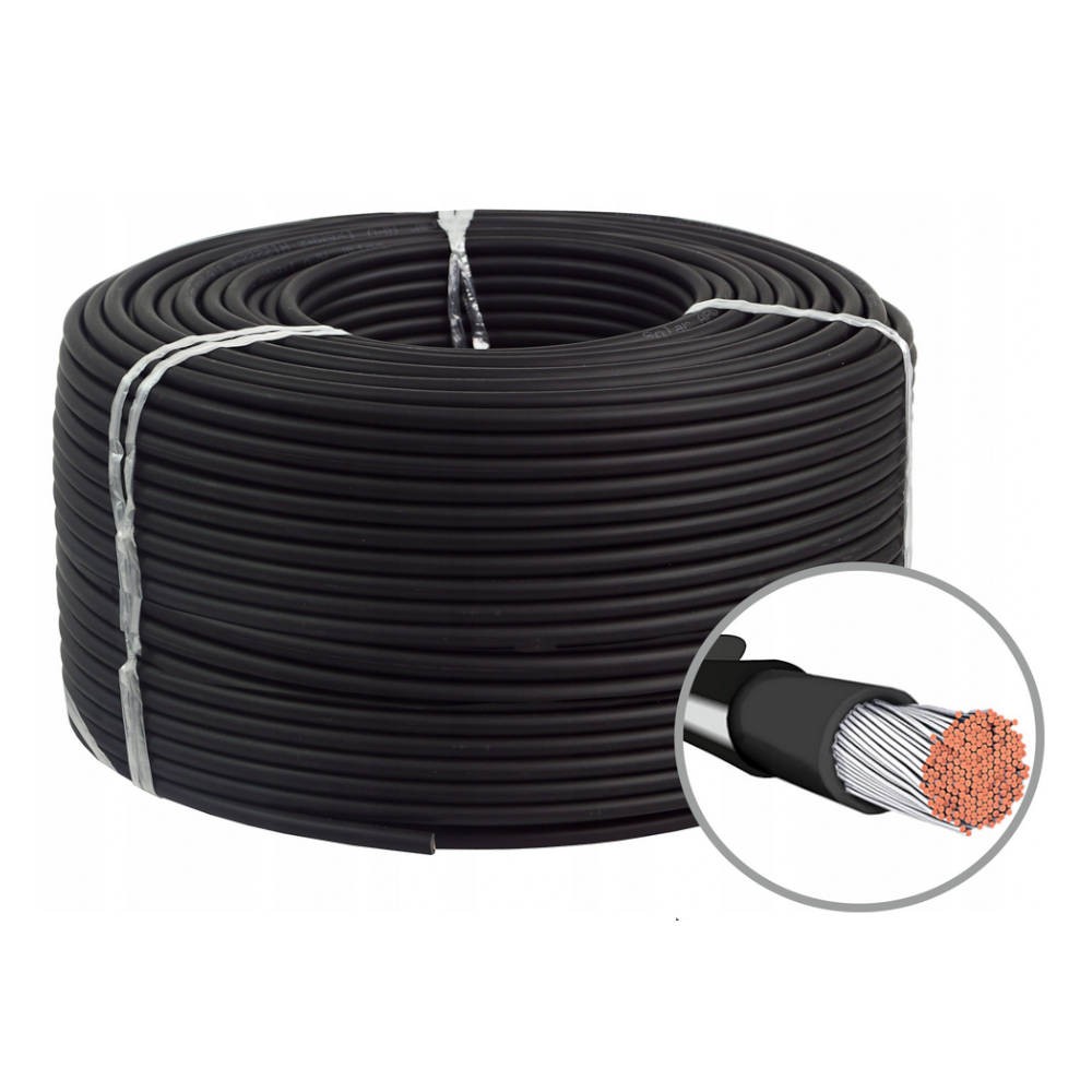 Solarkabel 4 mm2 schwarz - Spule 500 m Mgwires