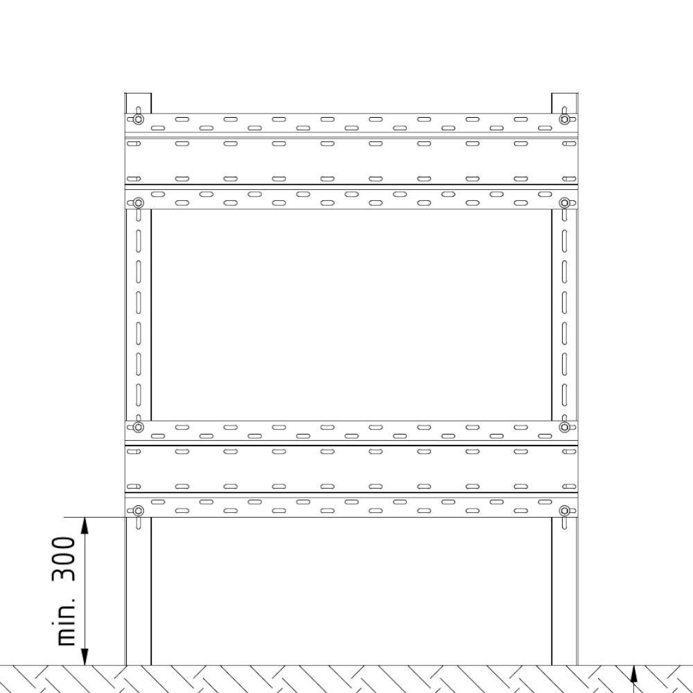 Montageschiene L2000 für Wechselrichter K500