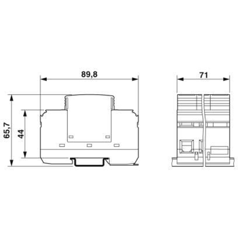 Überspannungsschutzgerät 4P AC Typ 2 3F Phoenix