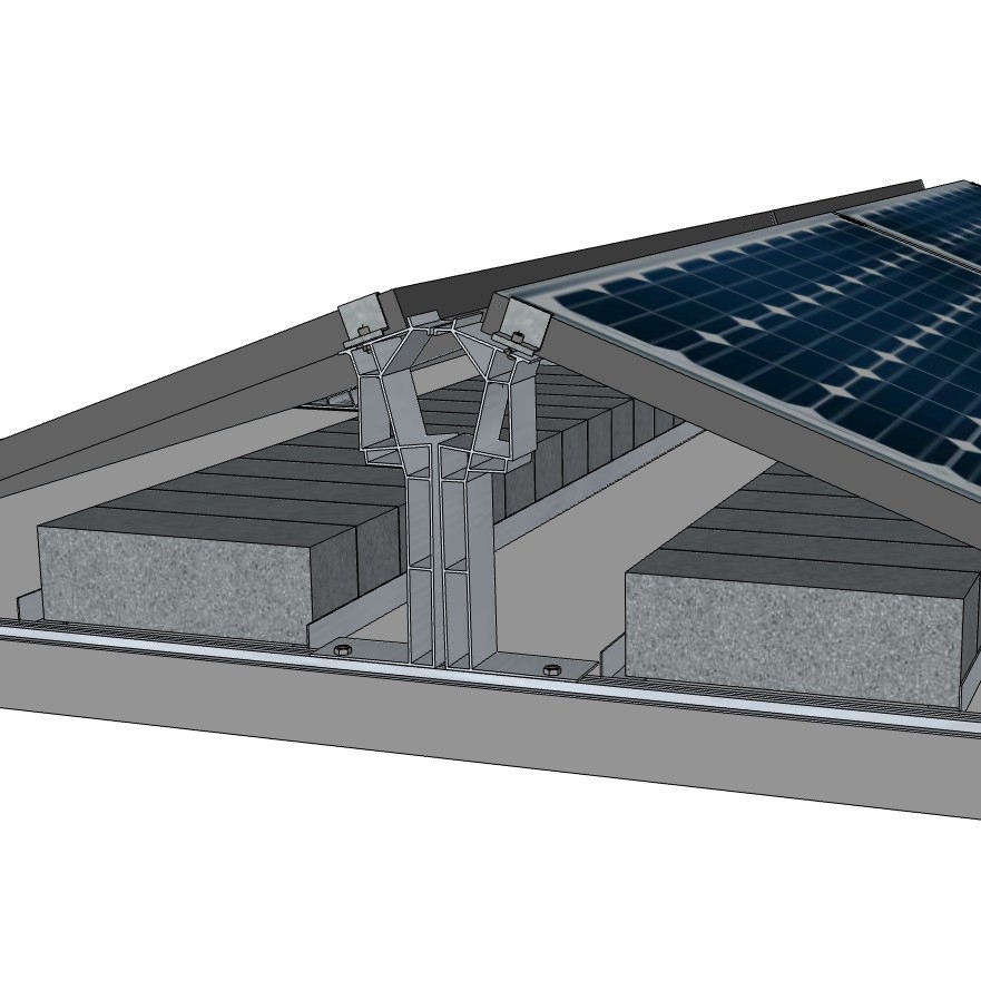 Ballastkonstruktion Aero E-W 15° Energy 5