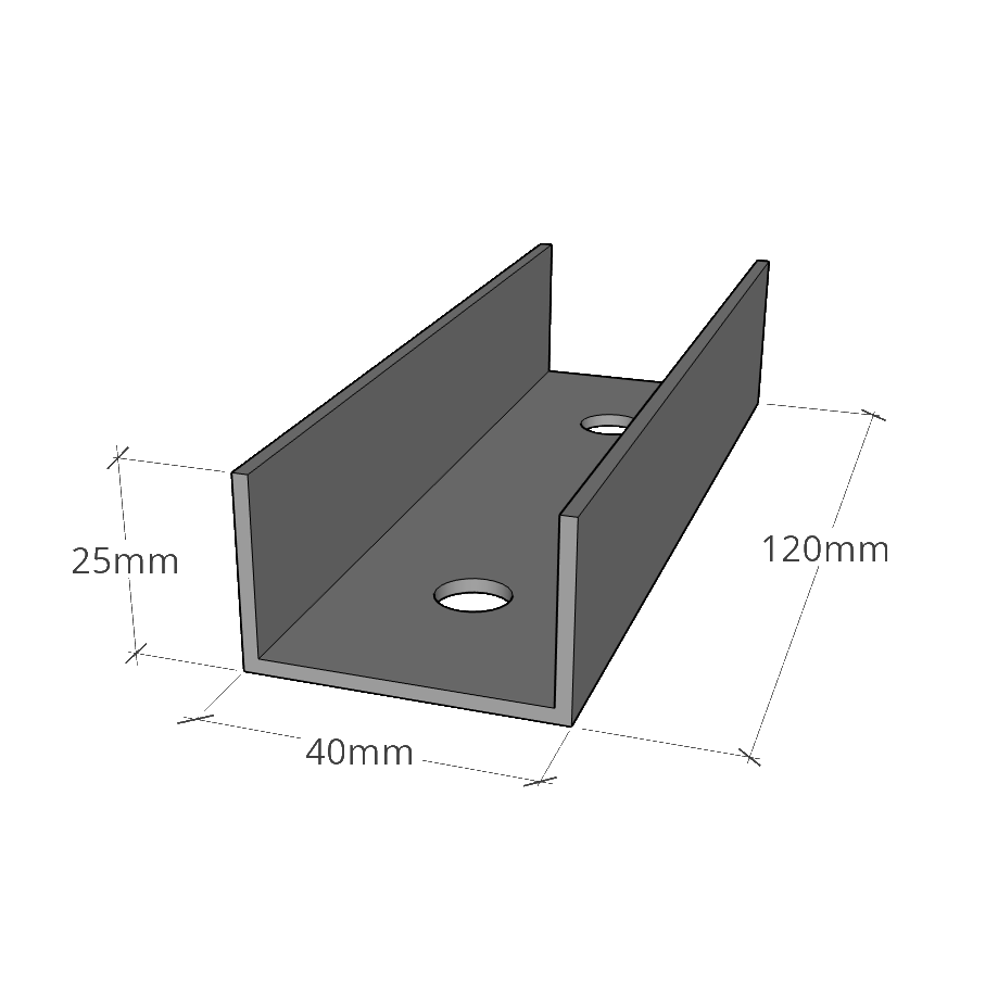 Verbinder für Profile 40x40 mm