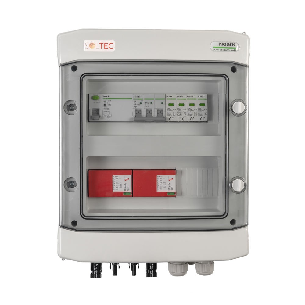 Vorgefertigter Stromverteiler DC T1+T2 2/1 AC RCD 3F 50 A T2 SOL-833