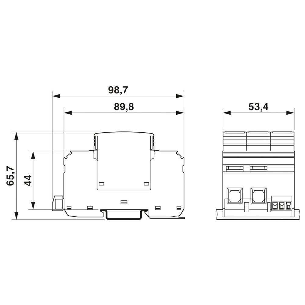 Überspannungsschutzgerät DC 1000 V PV/2+V FM Typ 1+2 Phoenix