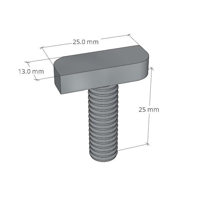 Hammerkopfschraube M8x25 mm