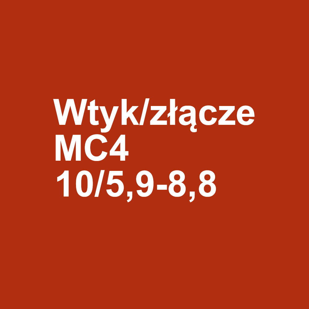 Wtyk złącza solar. MC4 10/7,0-8,8 - męski Stäubli