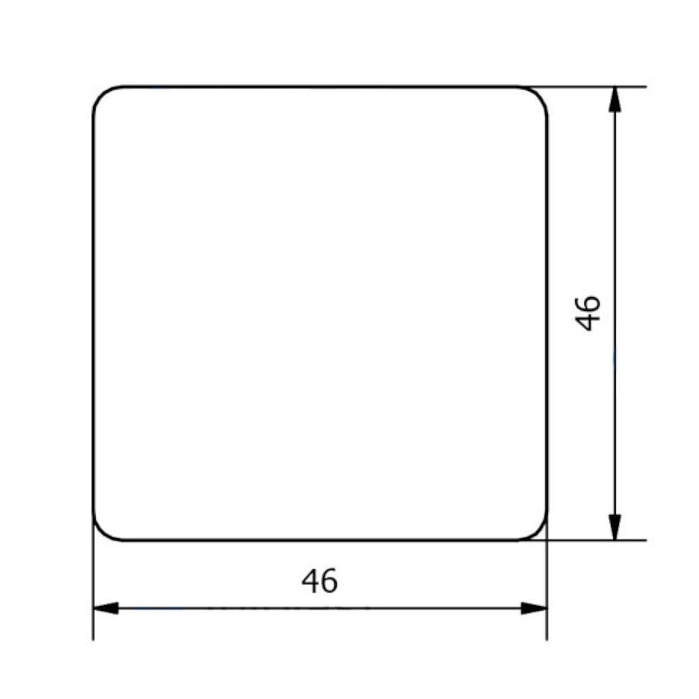 Nasadka na profil 40x40 mm czarna