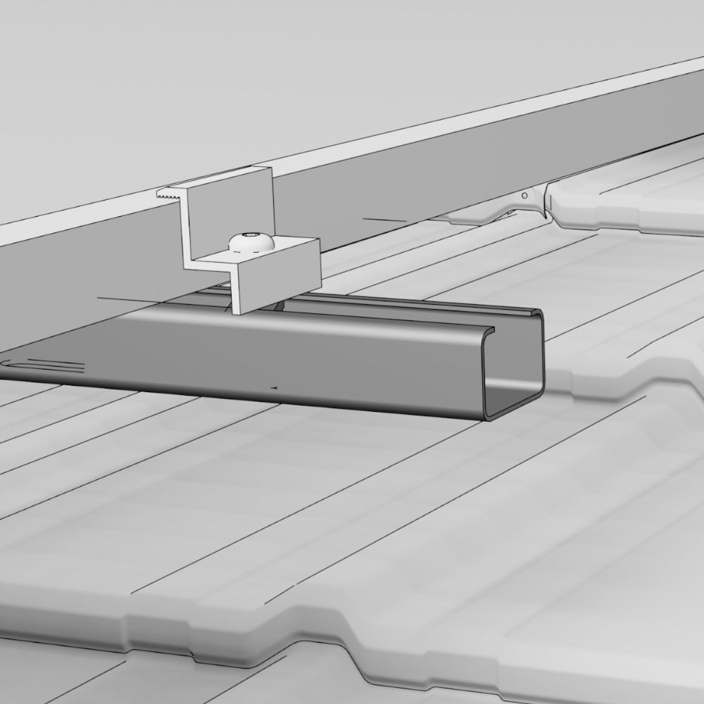 Profil montażowy 44x28x2250 mm Magnelis® Budmat