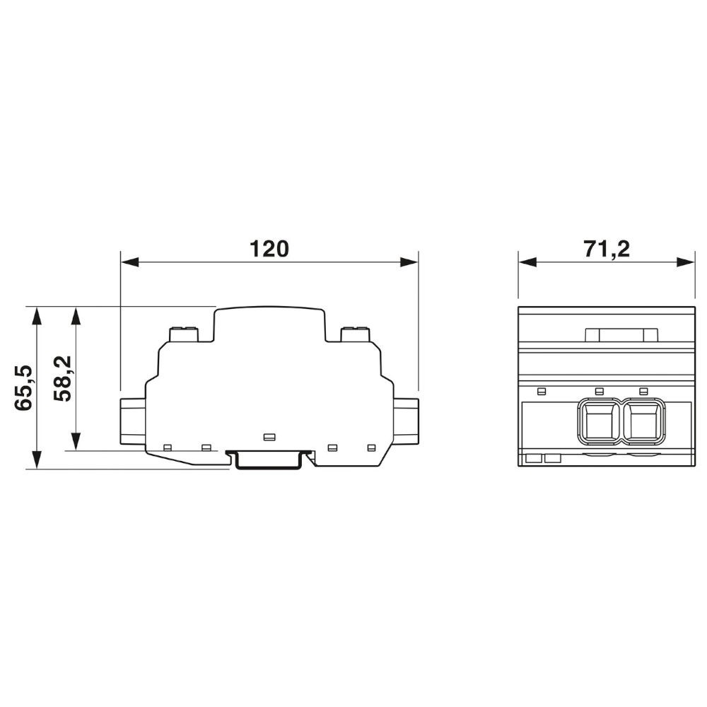 Überspannungsschutzgerät DC 1000 V PV/2+V Typ 1+2 Phoenix