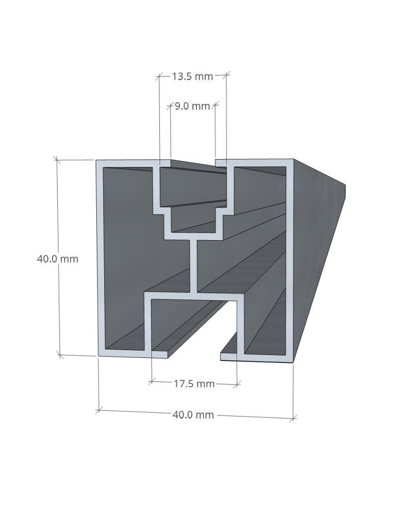 Profil montażowy 40x40x2420 mm iONTEC