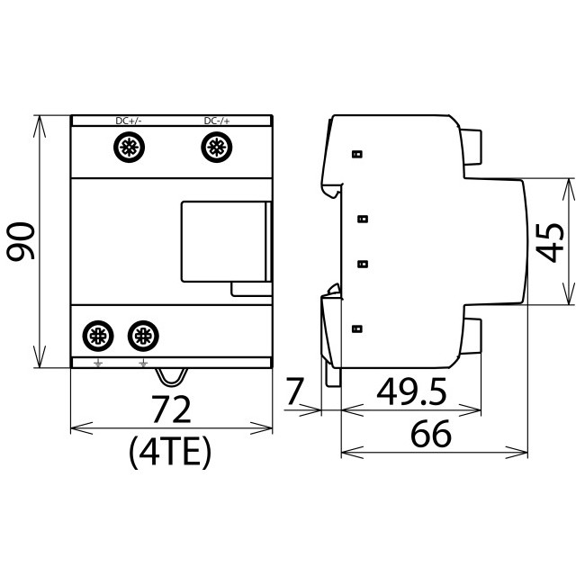 Ogranicznik przepięć DC 1200 V typ 1+2 Dehn