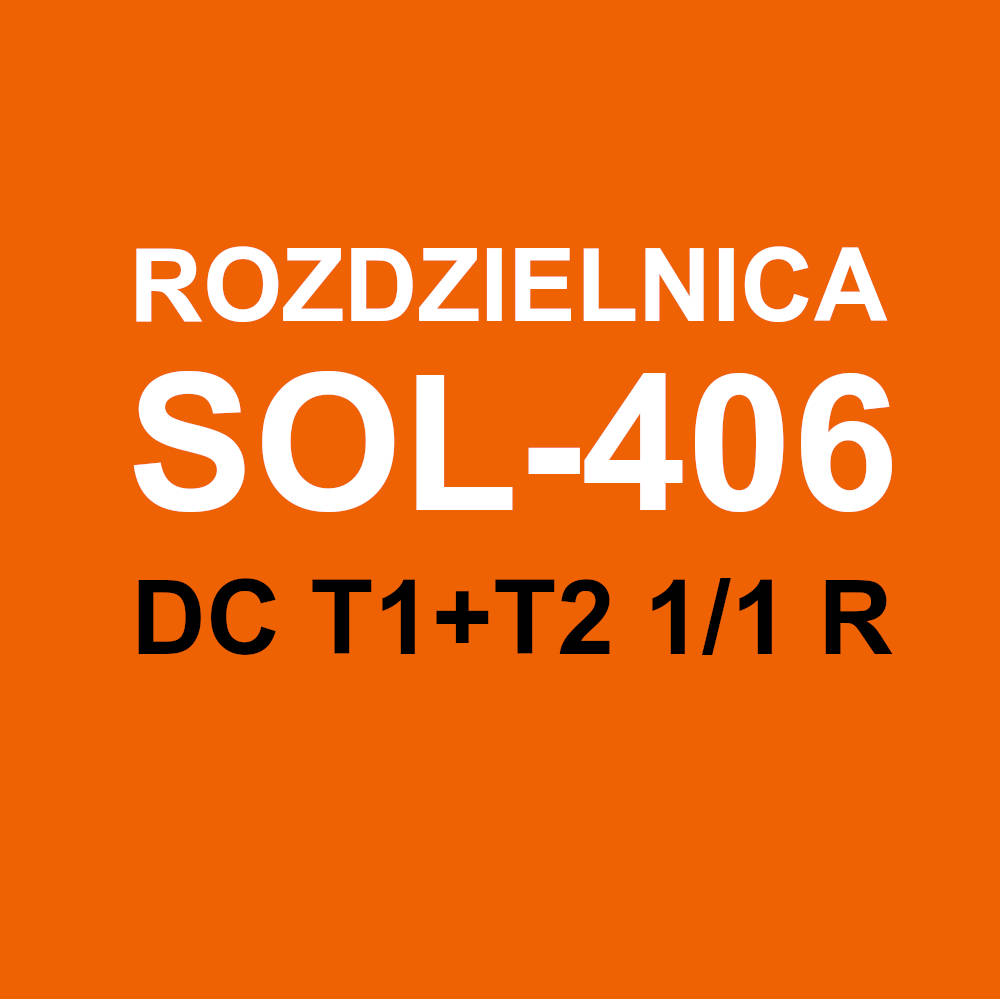 Rozdzielnica prefabrykowana DC T1+T2 1/1 R SOL-406