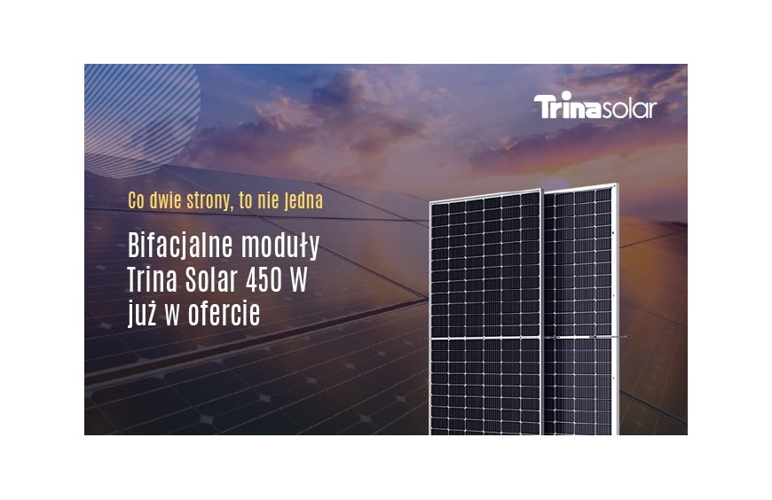 Bifacjalne moduły Trina Solar 450 W już w naszej ofercie